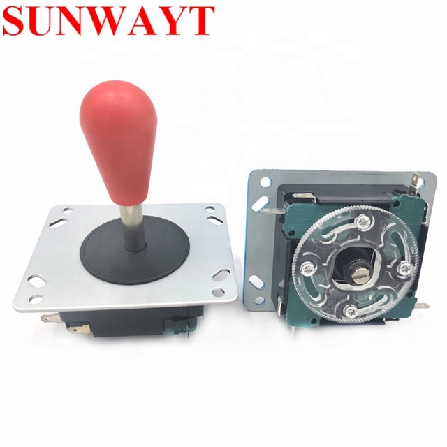 Arcade Joystick Fighting Stick Parts for Game Video Arcade 4/8 Way Adjustable Joystick Oval Balltop Metal Joystick