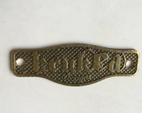 Plaque signalétique OEM en laiton massif texturé, plaqué or, gravée, pour artisanat, mobilier, décoration intérieure, marque BBT