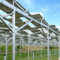 Système de montage solaire au sol réglable, support de panneau solaire, rails solaires pour installation au sol et ferme solaire agricole
