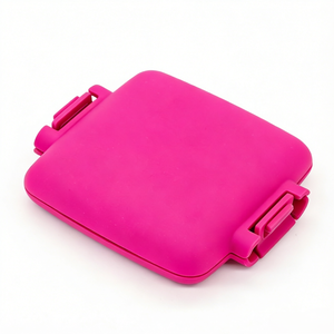 เครื่องทำแซนวิชแบบเร็ว <span class=keywords><strong>อบ</strong></span>ร้อนเร็ว ถาดซิลิโคนสี่เหลี่ยมสำหรับทำพายขนาดเล็ก เคลื<span class=keywords><strong>อบ</strong></span> PTFE ใช้กับ<span class=keywords><strong>ไมโครเวฟ</strong></span> สีฟ้า สีแดง พกพาสะดวก - Product Image 2