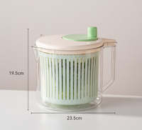 Gemakkelijk te gebruiken plastic groente-dehydrator met was- en afvoersysteem, vaatwasmachinebestendig, handmatig keukenhulpmiddel voor thuisgebruik