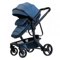 Poussette de transport pour bébé 2 en 1 Poussette pliante pour siège de voiture Poussette de voyage portable pour les tout-petits