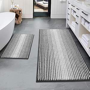 Ultra Soft <b>Non</b> <b>Slip</b> 3 Pieces Bathroom Rugs Set Absorbent Chenille Bath Rug Bathroom Rugs Plush Bath <b>Mats</b> - Product Image 1