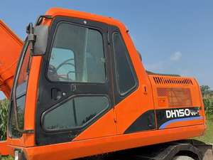 Excavatrice sur pneus d'occasion Doosan DH150W-7 de qualité supérieure, moteur 86 kW, capacité de la benne 0,58-0,72 m, boîte de vitesses d'origine coréenne, modèle 2023 - Product Image 2