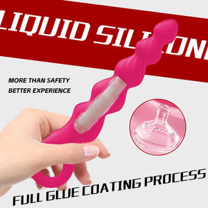 Perle Männliche Masturbation maschine Starke Vibration 12 Frequenz Hinterhof Pull Bead Prostata-Massage gerät Adult Sexual Supplies - Product Image 3