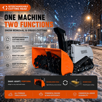 Souffleuse à neige tout-terrain hybride certifiée EPA de 15 CV avec télécommande, largeur de 100 cm, pour le déneigement commercial