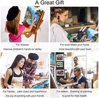 Home Decor DIY Digital Kids Digital 24 Couleurs Peintures Acryliques 40*50cm peinture par numéros kits peinture à l'huile