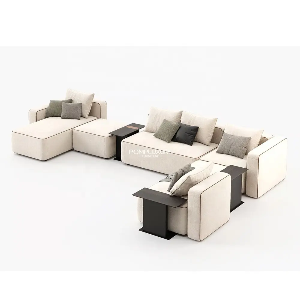 FSF-280 High Quality Office Furniture Modern Comfortable And Beautiful Office Sofa Sectional Sofa 1 Set European Style Wooden