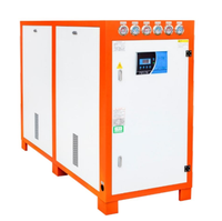 Industrie chimique-5deg c Système de refroidissement du propylène glycol à vis refroidi à l'eau avec pompe à eau intégrée