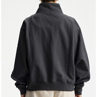 Sweat-shirt à capuche unisexe oversize en coton 100% avec fermeture éclair, coupe ample, 420 g/m², vente en gros d'usine, sweat-shirt à capuche avec doigts dénudés