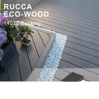 Planches de terrasse synthétiques en composite WPC contemporaines pour l'extérieur RUCCA, revêtement de sol en PE, meilleur bois pour les terrasses, planches de terrasse, teck synthétique