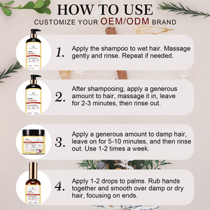 Champú y Acondicionador Vegano Personalizado para el Crecimiento del Cabello Chebe, Repara el Cabello Dañado, Sin Sulfatos, Anticaspa, Set <span class=keywords><strong>de</strong></span> Cuidado Capilar - Product Image 5