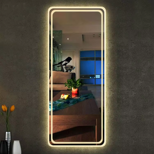 Espejo de pie LED moderno, hecho a mano, ecológico, sin marco, de cuerpo entero, con pantalla táctil y luz regulable, ideal para el hogar y el dormitorio. - Product Image 6