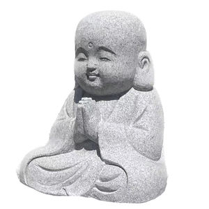 Estatuas de Buda Bebé Meditando, Estilo <span class=keywords><strong>Japon</strong></span>és, Personalizadas, de Piedra Natural para Jardín <span class=keywords><strong>Zen</strong></span> Exterior, en Venta - Product Image 1