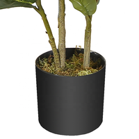 OH ARTS Plante Artificielle Haut de Gamme Effet Naturel, Mini Plante Artificielle, Bonsaï d'Extérieur, Arbre Naturel, Ficus Lyrata