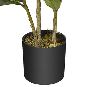 OH ARTS Plante Artificielle Haut de Gamme Effet Naturel, Mini Plante Artificielle, Bonsaï d'Extérieur, Arbre Naturel, Ficus Lyrata - Product Image 6