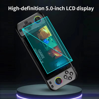 Consola de Juegos Portátil R900 con Pantalla IPS de 5.0 Pulgadas, Sistema Linux, Chip RK3128, 15000 Juegos Integrados, Dispositivo de Juegos Retro, Batería de 3500mAh
