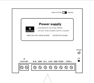 12V điều khiển điện mặt & Palm công nhận kiểm soát truy cập thiết bị công cụ cài đặt truy cập sinh trắc học sản phẩm - Product Image 1