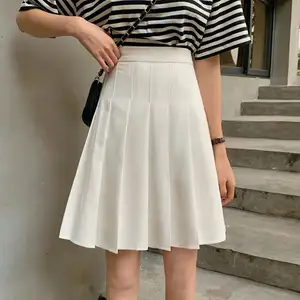 R30549S Skirts Pleated High Waist Summer Knee-length Preppy Style Harajuku Hot Sale Street School Cosplay Casual Female Faldas