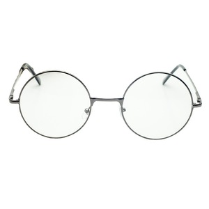 Monture de lunettes Prince Mirror ronde en métal, style rétro, unisexe, verres plats, tendance mode, pour adultes, toutes formes de visage - Product Image 4