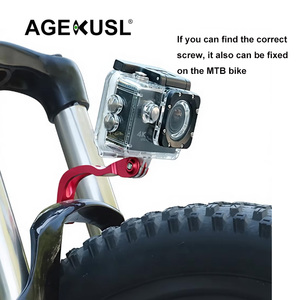 Soporte para Luz de <span class=keywords><strong>Bicicleta</strong></span> AGEKUSL, Soporte para GoPro, Soporte para Lámpara <span class=keywords><strong>Cateye</strong></span> para Bicicletas Plegables Brompton, Pikes, Birdy, Dahon - Product Image 6