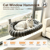 Étagère de fenêtre pour chat, 30*52CM, hamac pour chat à ventouse sans perçage avec bordure en bulle moelleuse, perchoir de repos ovale robuste pour chat