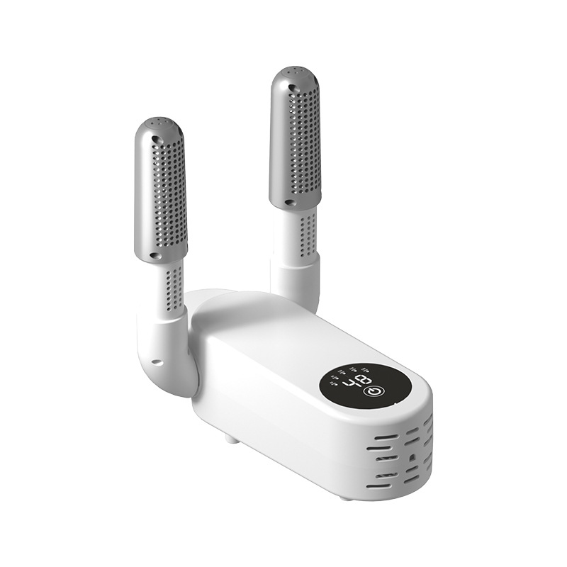 Five-speed timed shoe dryer - white