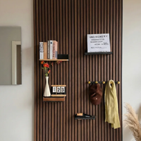 KASARO Panneaux muraux et de plafond insonorisants en bois, panneaux acoustiques en MDF pour la décoration d'hôtels, vente chaude
