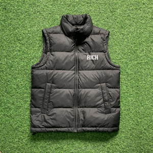 Gilet matelassé en duvet d'oie pour homme grande taille, respirant, avec fermeture éclair, style <span class=keywords><strong>Canada</strong></span>, pour activités de plein air - Product Image 4