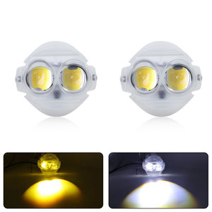 Qideguan Waterbird Motorcycle <b>Spotlight</b> 12V Dual Lens LED High Low Beam Integrated Plastic Version IP67 Waterproof - Product Image 4