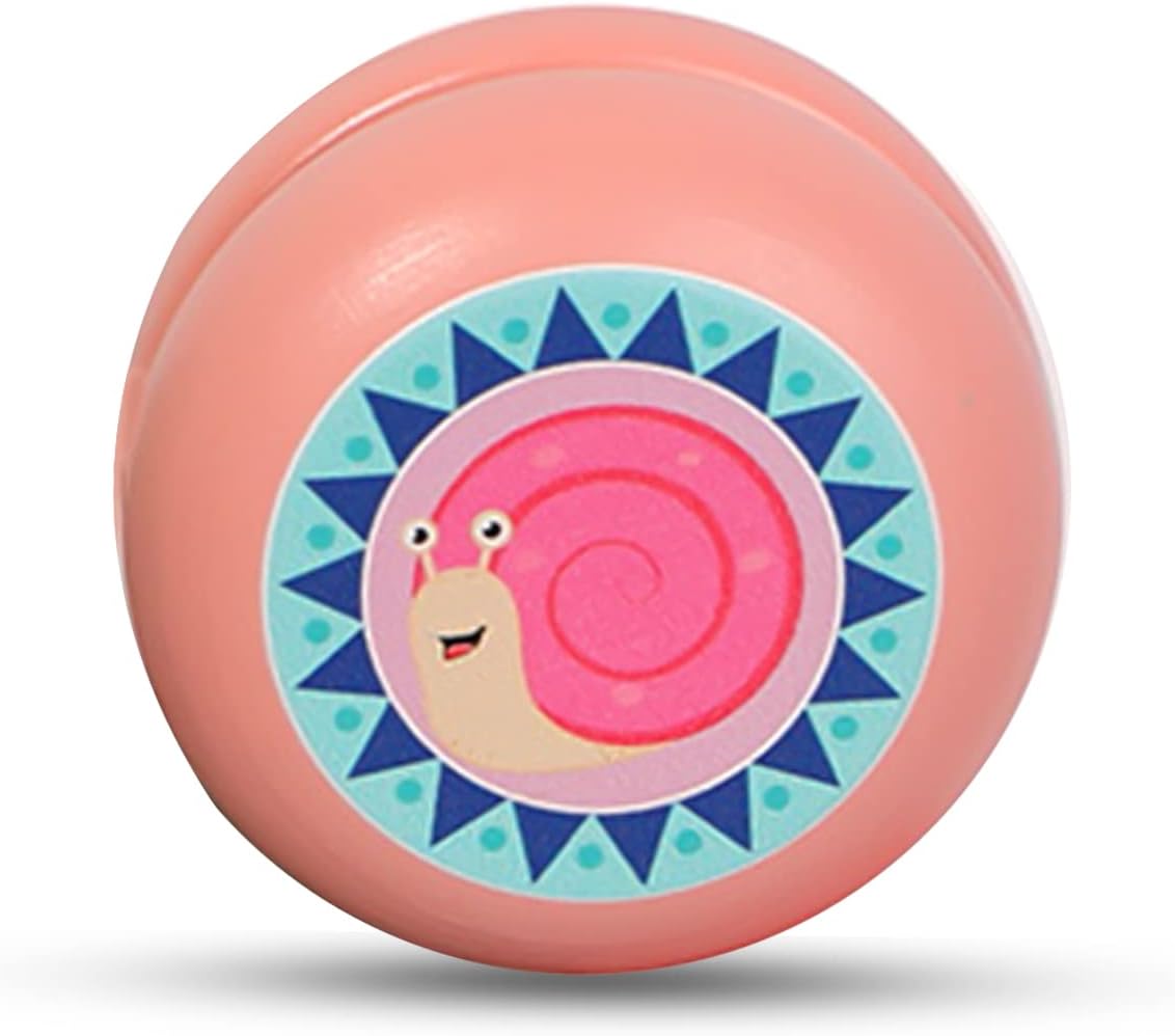 Оптовая продажа, без трюков, простые небьющиеся Мультяшные животные Монтессори, деревянные развивающие игрушки на заказ, йо-йо для детей