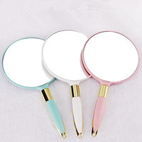 Ronde Beauty Make-Up Spiegel Voor Vrouwen Handheld Ijdelheid Spiegels Kappers Kappers Spa Salon Make Up Cosmetische Tool