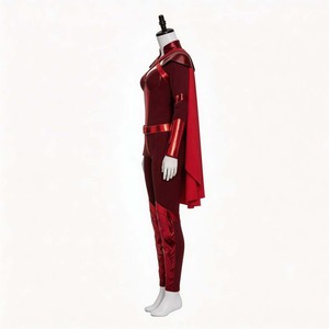 Costume de cosplay Crimson Countess, combinaison avec cape et cache-œil pour Halloween, jeu de rôle anime - Product Image 2
