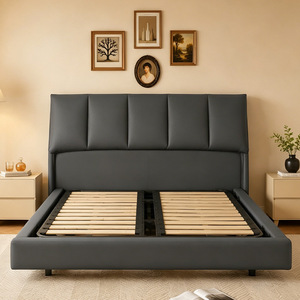 Upholstered Bed 1.8m Floating Frame Light Luxury Style With Soft Backrest Bedroom Furniture - Product Image 3