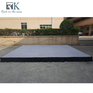 Carpeted Finish Stage Platform Floor Mounting Drum Riser Square Design - Product Image 3