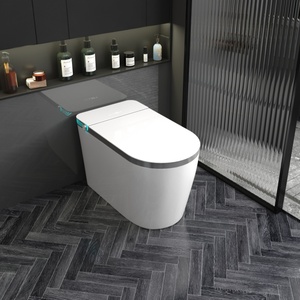 Inodoro eléctrico inteligente para bidé, inodoro sanitario de cerámica con drenaje de trampa en S, Control remoto, inodoro inteligente automático para Baño - Product Image 5