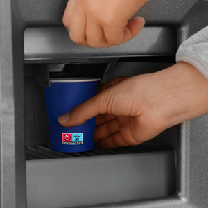 Số lượng lớn bán buôn Trắng bán hàng tự động Cốc giấy cho đồ uống nóng Cà Phê Trà văn phòng bên phục vụ takeout ly - Product Image 5
