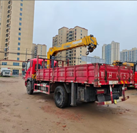 Grue montée sur camion Dongfeng de 6,3 tonnes d'occasion de haute qualité à vendre