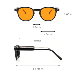 Venta de fábrica Classic TR90 Marco óptico Gafas Personalizadas Unisex Anti Blue Light Gafas con amarillo Rojo Naranja FL41 Lentes - Product Image 2