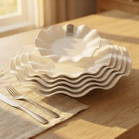 Assiettes en mélamine blanches de qualité supérieure pour restaurant et mariage, prix abordable, fabrication chinoise