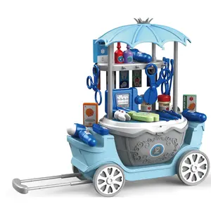 BSCI Fty超市家居套装为孩子假装玩公主马车床牙科诊所医生玩具