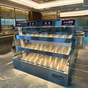 Présentoir de chauffe-pizza certifié METRO Cash & Carry avec base en pierre et éclairage LED pour les comptoirs à emporter de l'aire de restauration - Product Image 5