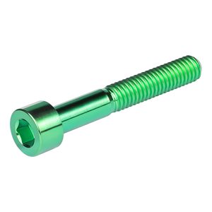 Tornillo de Cabeza Hexagonal de <span class=keywords><strong>Titanio</strong></span> Ti M5 X 10 12 16 18 20 23 25 30 35 40 45 50 55 60mm para Bicicleta, M5x60mm, Verde - Product Image 1