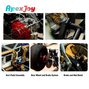 Châssis de kart ApexJoy KF 4 temps - Pédalier en acier 30CrMo de 30x2,0 mm <span class=keywords><strong>pour</strong></span> sessions de <span class=keywords><strong>karting</strong></span>, largeur arrière de 610 mm - Offre spéciale - Product Image 4