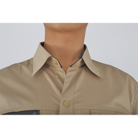 Chemise de travail à manches courtes d'été personnalisée, vêtements de travail de construction pour conducteur, uniforme de travail pour mécanicien