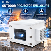 Boîtier de projecteur extérieur Shirui personnalisé en usine, IP65, résistant aux intempéries, en tôle galvanisée, avec contrôle climatique pour projection mapping