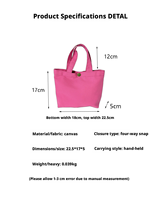 Sacs fourre-tout mini en toile de coton et lin en gros, sacs à main personnalisables à bandoulière pour le shopping quotidien