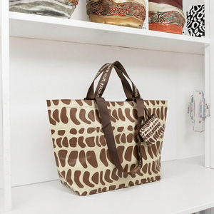Ensemble de sacs tissés en PP avec impression de logo personnalisé, poignée en ruban tissé de marque, sac de plage pliable extra large, pochette zippée, cadeau haut de gamme - Product Image 3