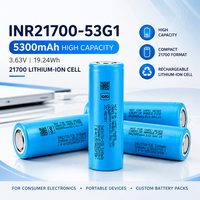 Batterie lithium-ion rechargeable haute capacité 21700 INR21700-53G1 5300mAh pour appareils électroniques portables