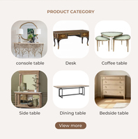 Table basse de salon haut de gamme en bois naturel personnalisable pour villa de luxe et projets commerciaux